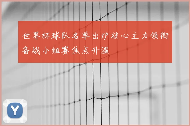 世界杯球队名单出炉核心主力领衔备战小组赛焦点升温